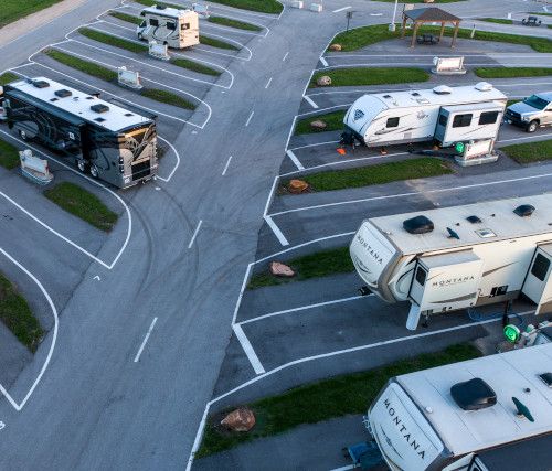Sheldon Lake RV Resort Features Durable Stabilized Driveways for Hassle-Free Parking